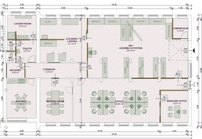 Pest megye Budaörs ipari park (BITEP), 275nm-es, földszinti iroda-műhely, raktár vegyes funkciójú egység kiadó