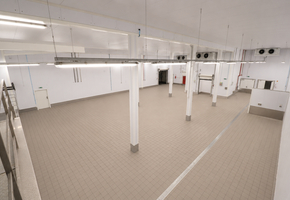 Pest megye Tök újszerű élelmiszeripari üzem, 16608nm-es telken 3600nm szintterületű üzemi épület eladó